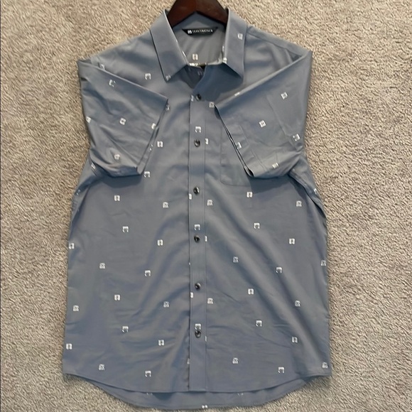 Travis Mathew Gray Casual Button Down Shirt - Picture 6 of 6